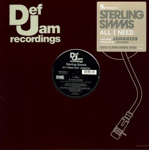 Sterling Simms - All I Need (EP) { vinyl }