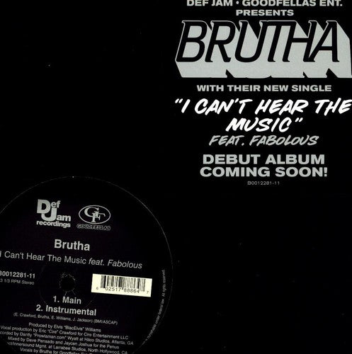 Brutha - I Can't Hear Music { vinyl }