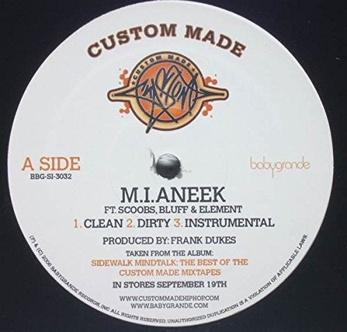 Custom Made - M.I.Aneek / Go Away { vinyl }