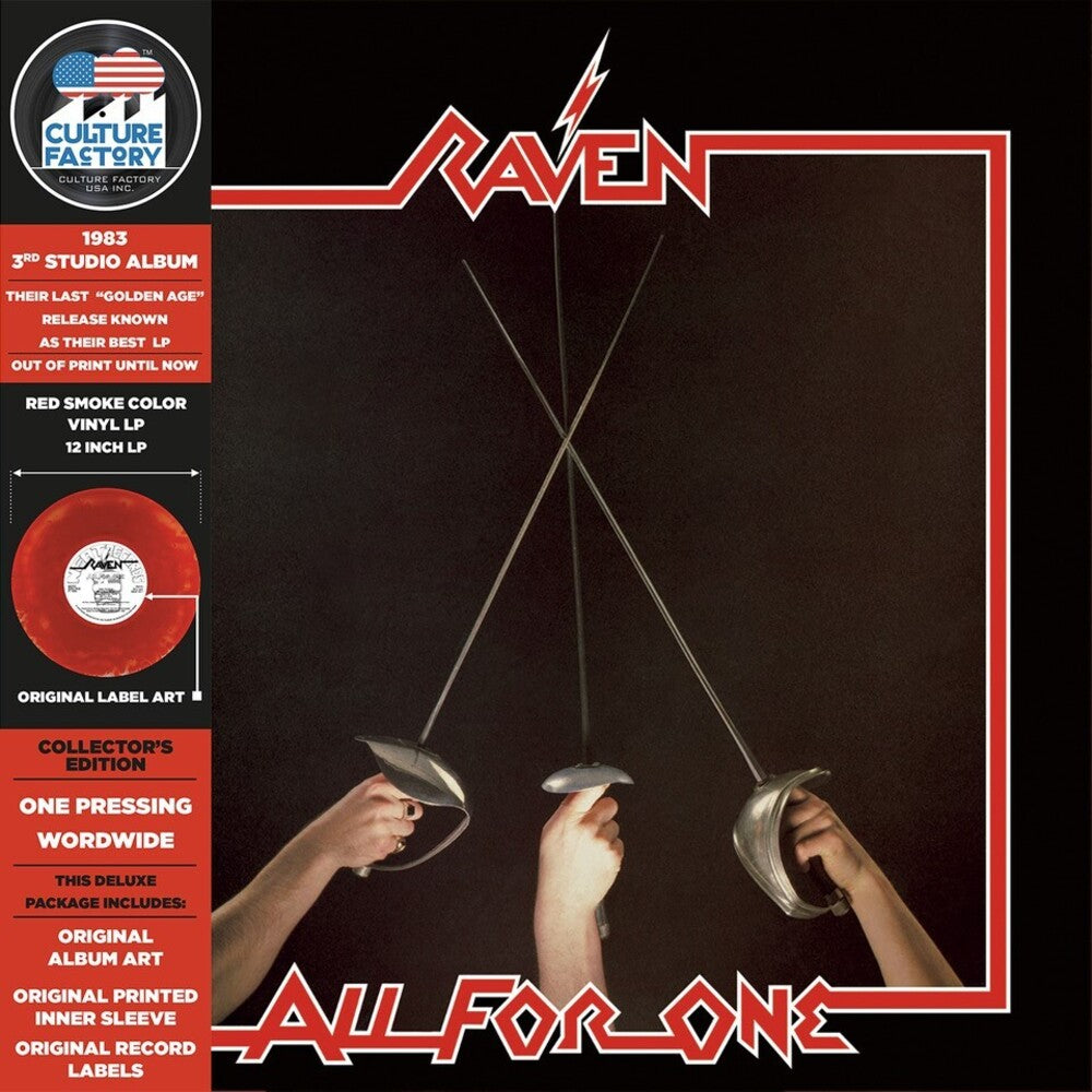 Raven - All For One (Marble Red & Black) (Blk) (Colored Vinyl)