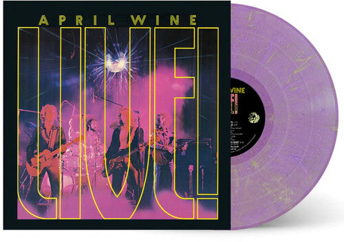 April Wine - Live! - Purple With Yellow Specs Vinyl 180G { vinyl }