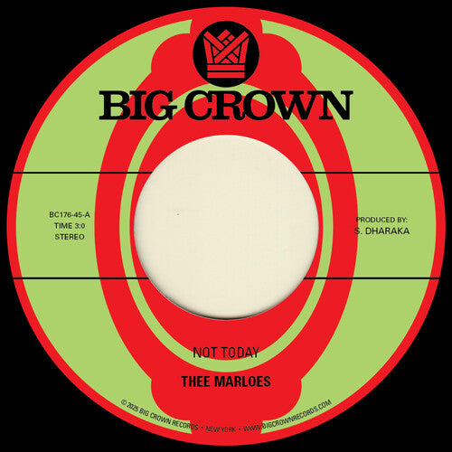 Thee Marloes - Not Today B/W Over { vinyl }