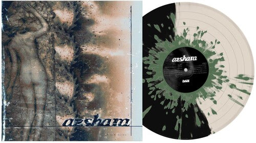 Azshara - Ashen Skies - Half Black/Half Bone w/ Army Green Splatter { vinyl }