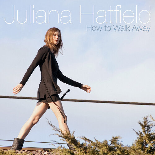 Juliana Hatfield - How To Walk Away - White & Turquoise on Clear Base