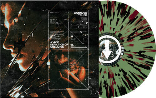 Wounded Touch - A Vivid Depiction of Collapse - Green/Red/Black Splatter