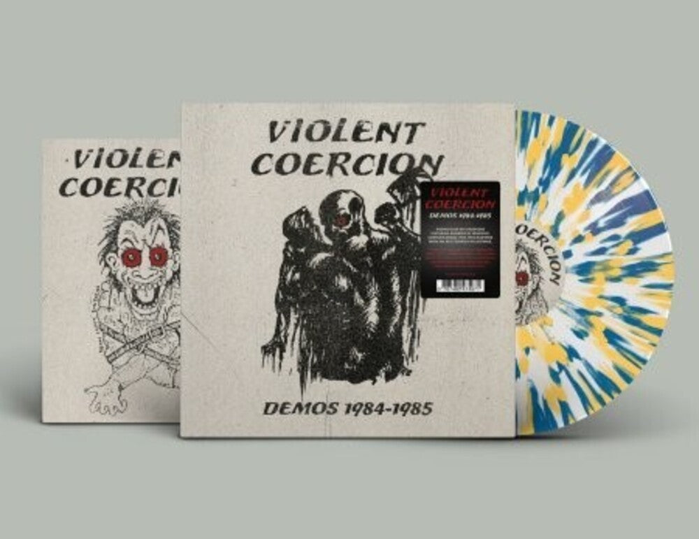 Violent Coercion - Demos 1984-1985 - Limited 'Die Hard' Edition White, Yellow & Blue Splatter Colored Vinyl