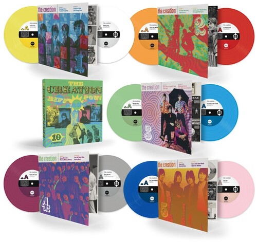 The Creation - Biff Bang Pow: The Creation Singles Box - Boxset includes Ten Colored 7-Inch Vinyl Singles in Five Gatefold Digipak Sleeves