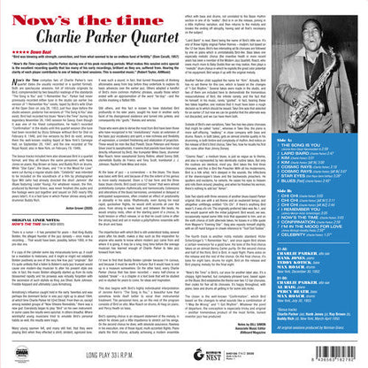 Charlie Parker - Now's The Time [180-Gram Yellow Colored LP With Bonus Tracks] { vinyl }