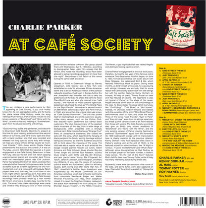 Charlie Parker - At Cafe Society [180-Gram Red Colored LP With Bonus Tracks] { vinyl }