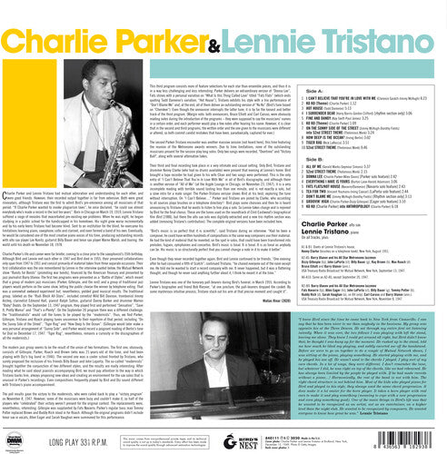 Charlie Parker With Lennie Tristano [180-Gram Blue Colored Vinyl] { vinyl }