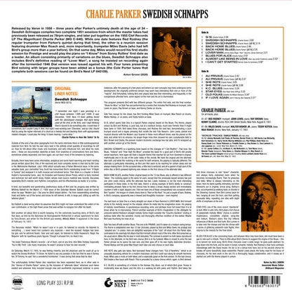 Charlie Parker - Swedish Schnapps [180-Gram Yellow Colored Vinyl With Bonus Tracks] { vinyl }
