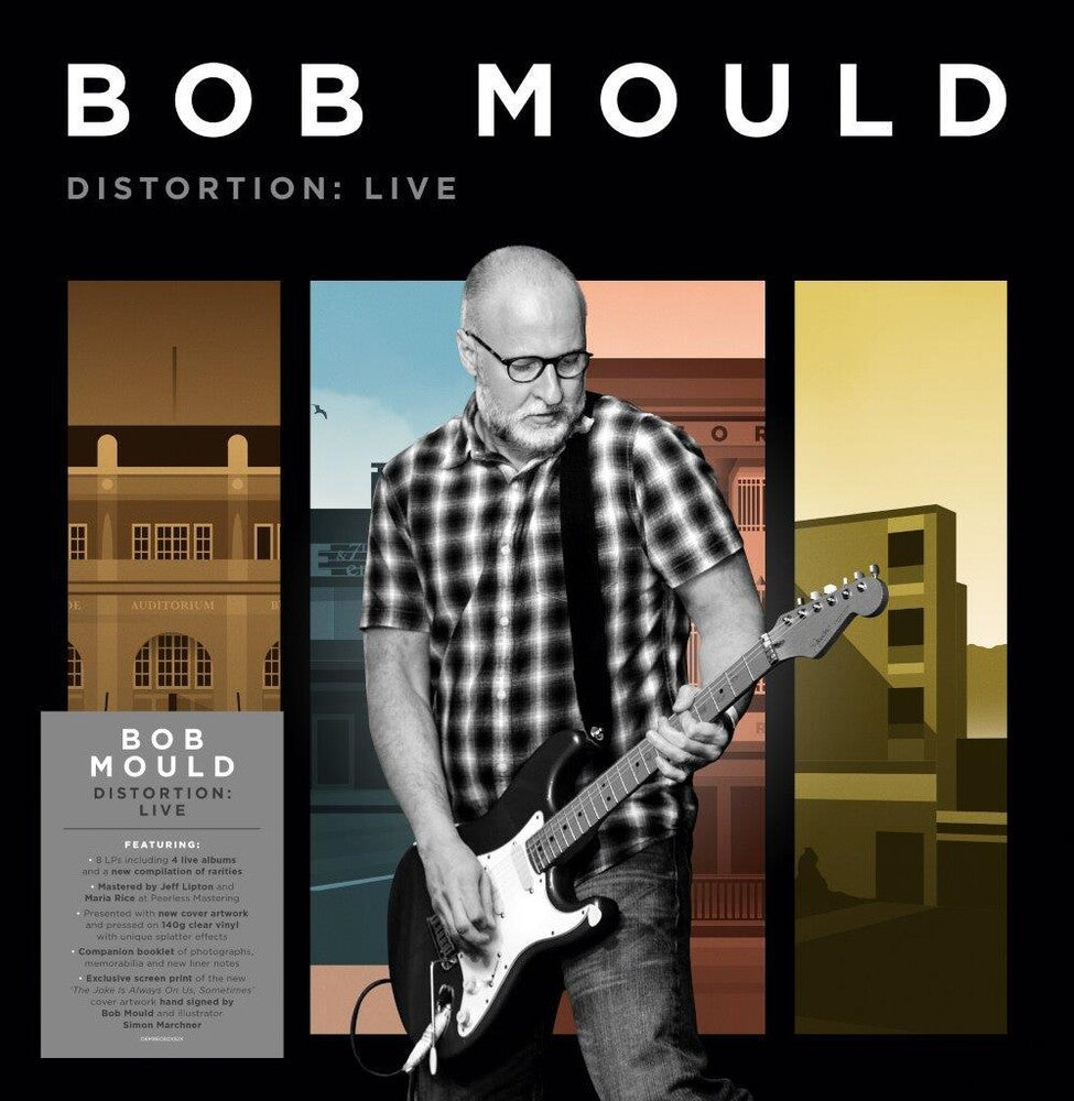 Bob Mould - Distortion: Live (Indie Exclusive Limited Edition Signed 140-Gram Clear Splatter 8LP Box Set)