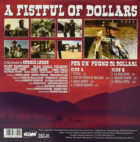 Ennio Morricone - A Fistful of Dollars (Original Motion Picture Soundtrack) [Limited Blue Colored Vinyl] { vinyl }