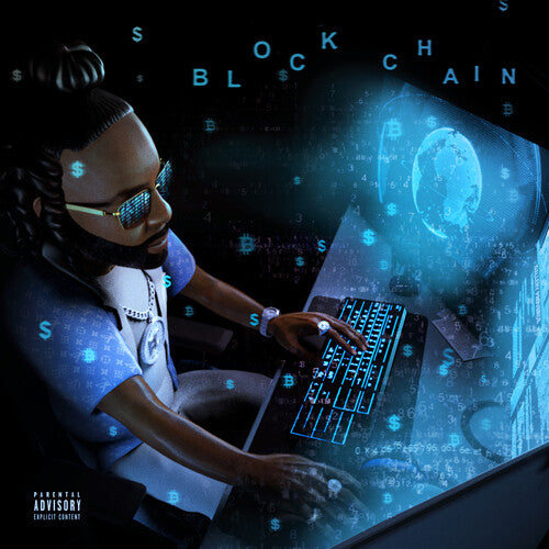 Money Man - Blockchain (Blue Seaglass Wave) { vinyl }
