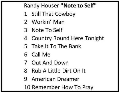 Randy Houser - Note to Self - Smokey Clear Vinyl