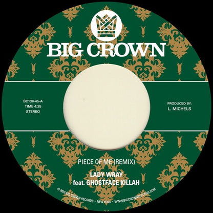 Piece Of Me (feat. Ghostface Killah) b/w Joy & Pain (Pete Rock Remix) { vinyl }