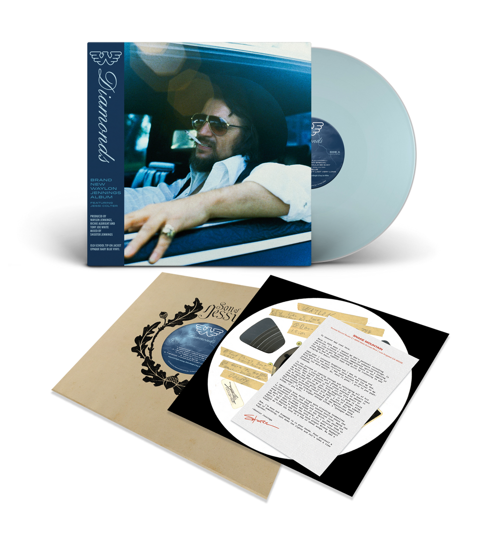 [PRE-ORDER] Waylon Jennings - Diamonds (Indie Exclusive Baby Blue)
