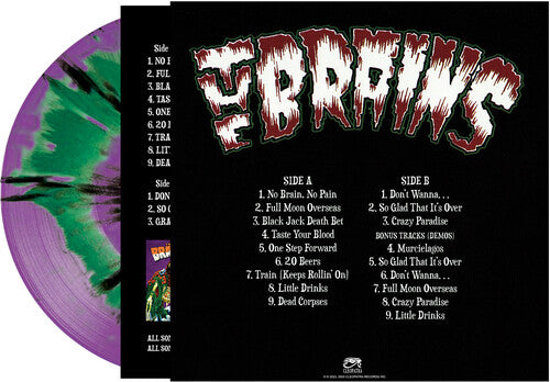 The Brains - No Brain No Pain - Green/purple Haze Splatter { vinyl }