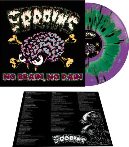 The Brains - No Brain No Pain - Green/purple Haze Splatter { vinyl }