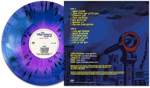 The Vibrators - Mars Casino - Purple/blue Haze Splatter { vinyl }