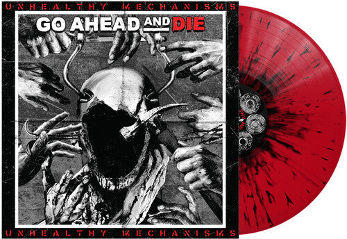 Go Ahead & Die - Unhealthy Mechanisms - Red & Black Splatter { vinyl }