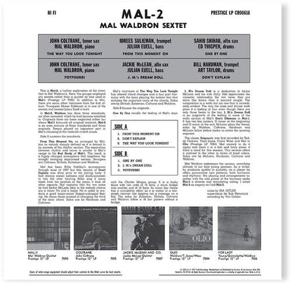 Mal Sextet Waldron - Mal/2 (Original Jazz Classics Series) { vinyl }