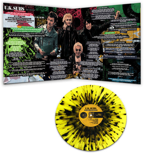 UK Subs - Reverse Engineering [Yellow/Black Splatter] { vinyl }