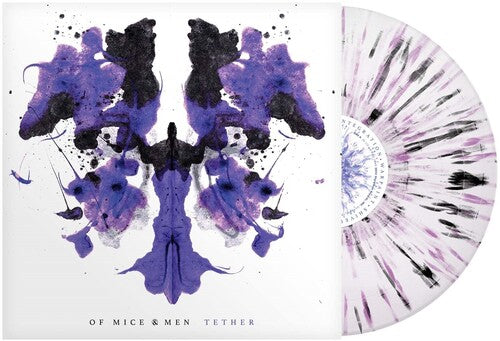 Of Mice & Men - Tether - White Purple Black Splatter { vinyl }