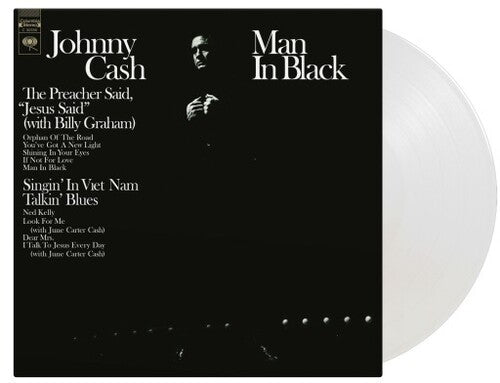 Johnny Cash - Man In Black - Limited 180-Gram Crystal Clear Vinyl