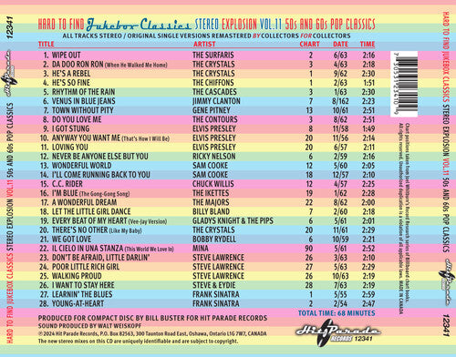 Various Artists - HARD TO FIND JUKEBOX CLASSICS: STEREO EXPLOSION VOLUME 11 (50S & 60S POP CLASSICS) (Various Artists) { vinyl }