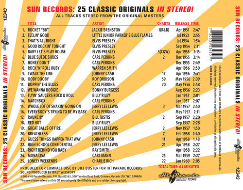 Various Artists - Sun Records: 25 Classic Originals in Stereo! { vinyl }