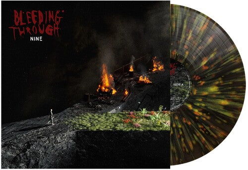 Bleeding Through - Nine [Green Orange & Yellow Splatter] { vinyl }