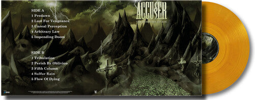 Accuser - The Forlorn Divide - 3mm Spinned Sleeve [Orange] { vinyl }