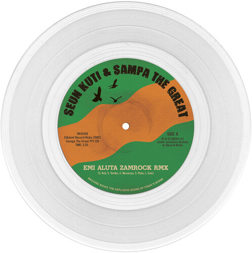 Seun Kuti & Sampa the Great – Emi Aluta (Zamrock Remix / 45 Edit) [Clear 7"] { vinyl }