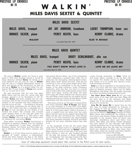 Miles Davis All Stars - Walkin' (original Jazz Classics Series) { vinyl }