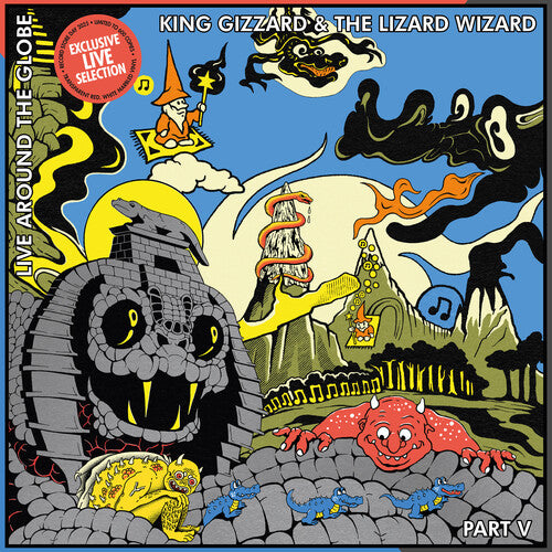 King Gizzard and the Lizard Wizard - Live Around The Globe: Part V [Red & White Marble] { vinyl }