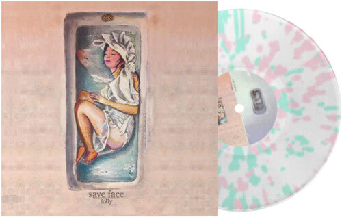 Save Face - Folly + Folly on the Rocks [Clear with Teal & Pink Splatter] { vinyl }