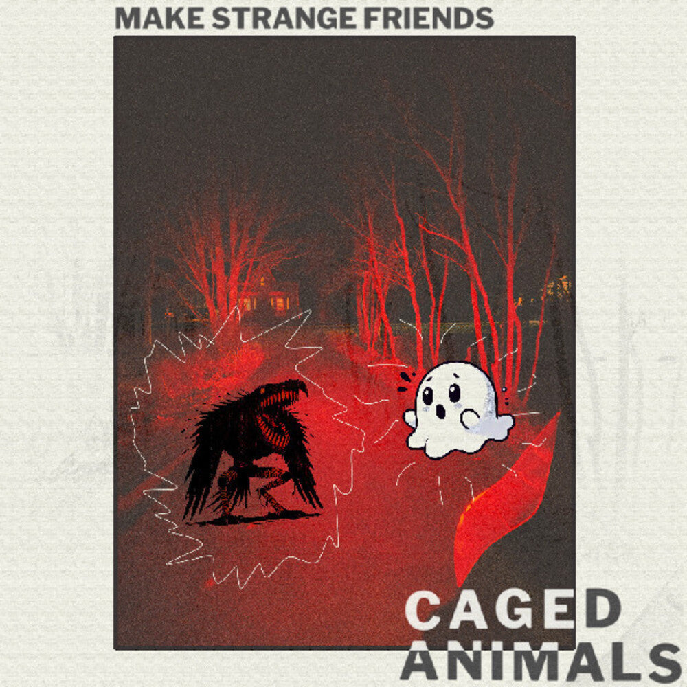 Caged Animals - Make Strange Friends (Clear Vinyl) (Red) (Download Included)