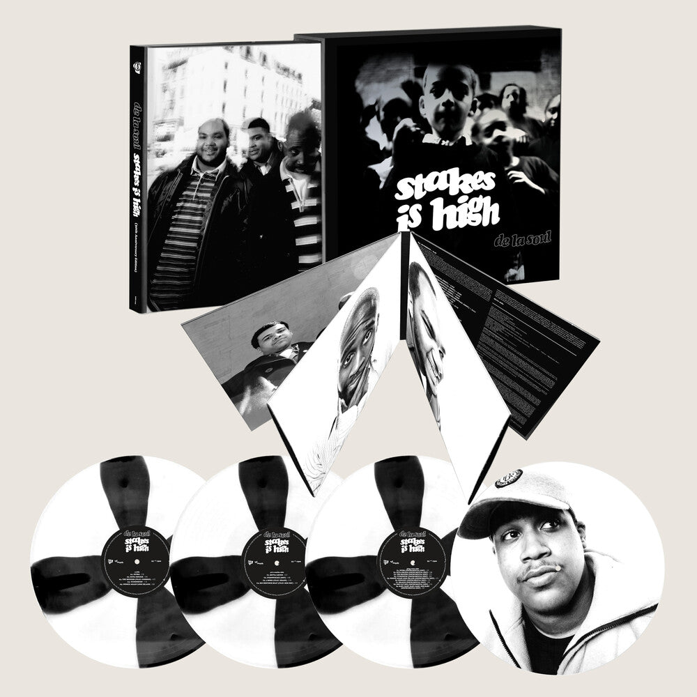 [PRE-ORDER] De La Soul - Stakes Is High - 30th Anniversary (Black and White Spoke Effect + print of Dave)