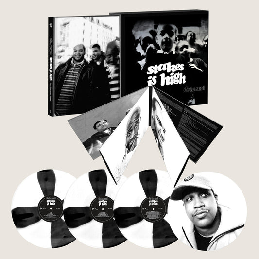 [PRE-ORDER] De La Soul - Stakes Is High - 30th Anniversary (Black and White Spoke Effect + print of Dave)