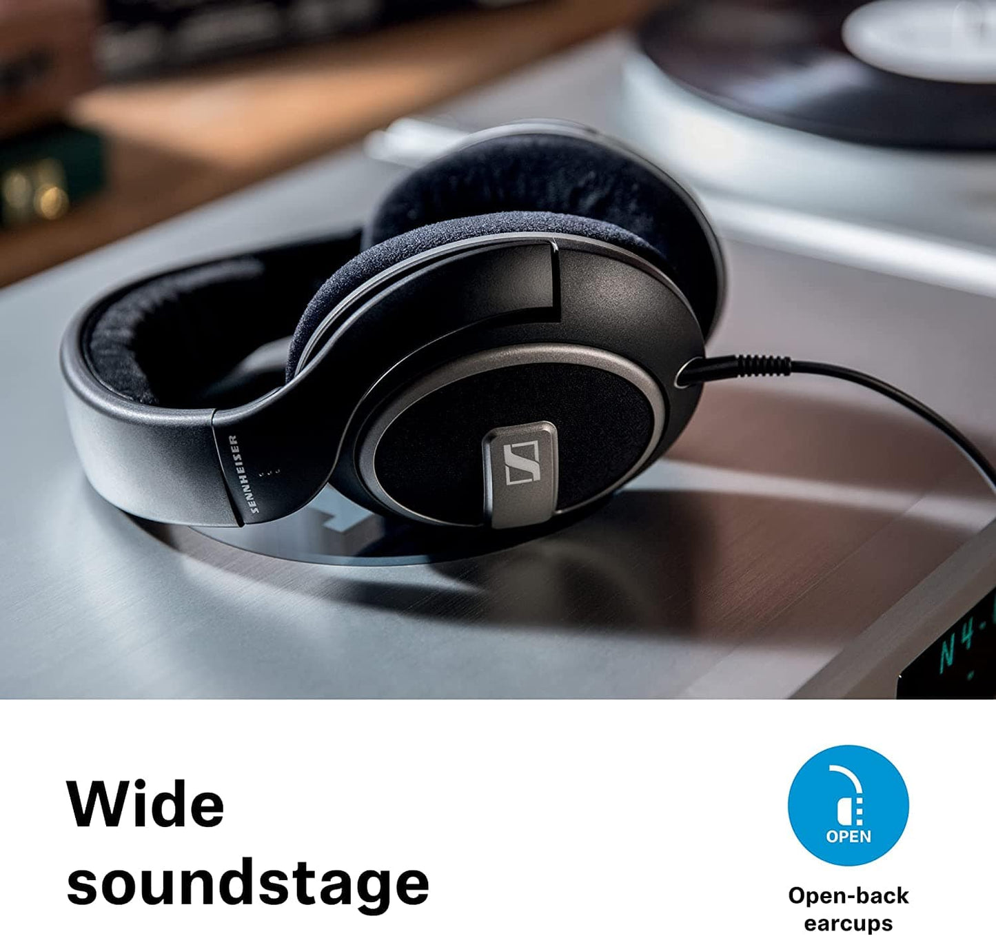 Sennheiser HD 559 Open Back Around Ear Headphone - Black/Anthracite [Accessories]