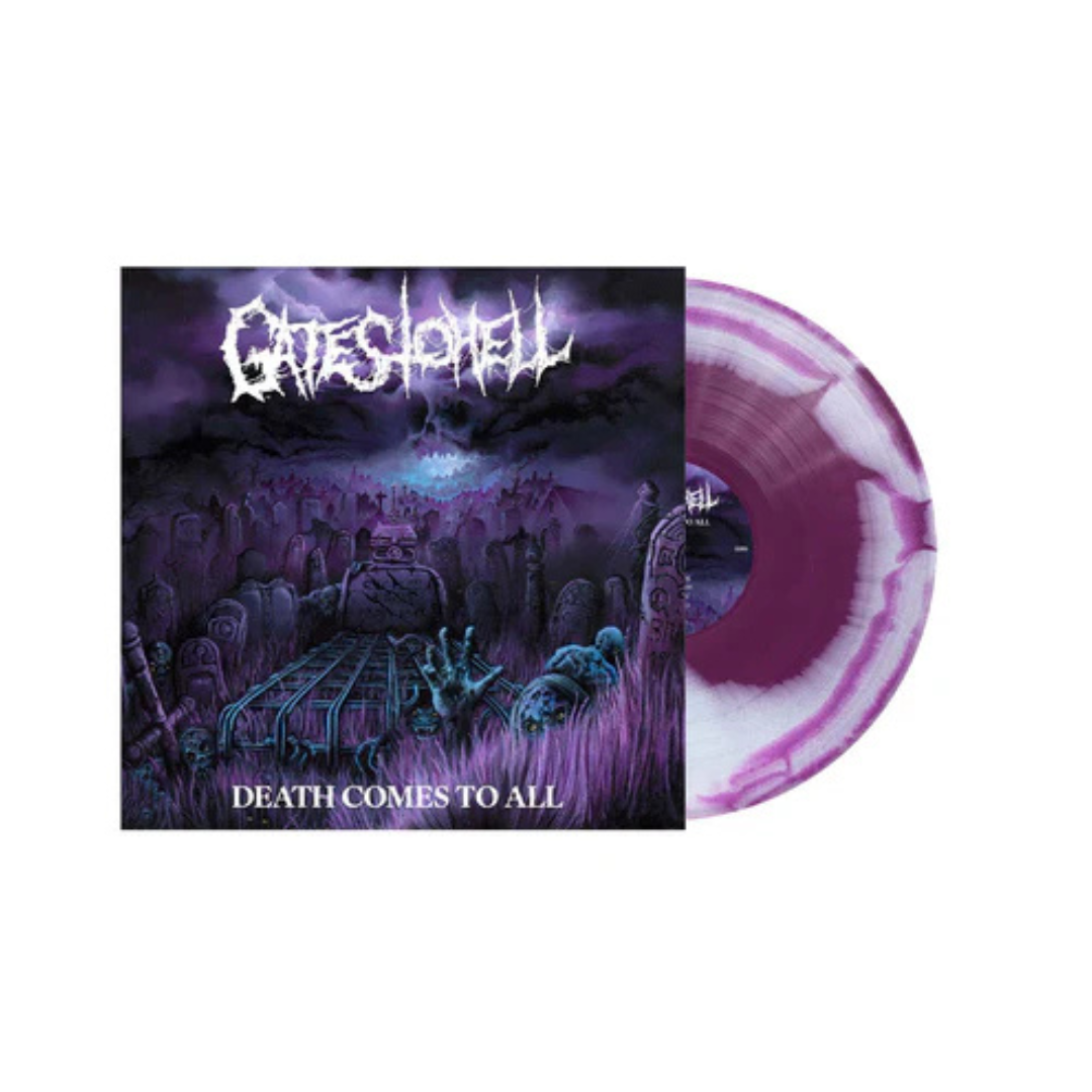 Gates to Hell - Death Comes to All [Purple & White Swirl] { vinyl }